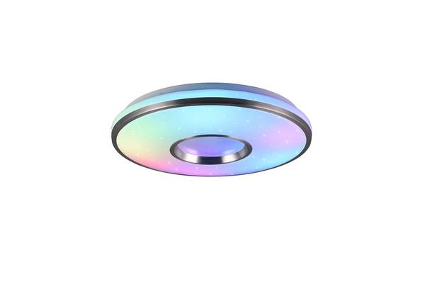 LED-Deckenleuchte Realta Kunststoff - Silber - 1-flammig