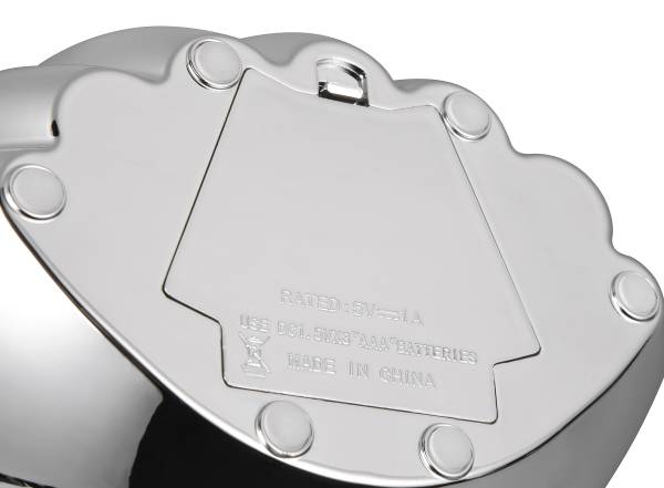 LED-Tischleuchte Shelly Kunststoff - Silber - 1-flammig