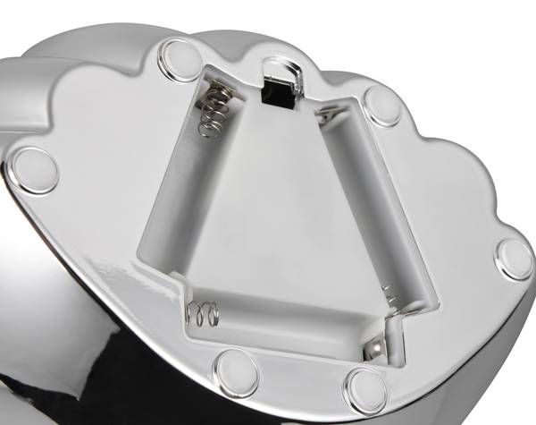 LED-Tischleuchte Shelly Kunststoff - Silber - 1-flammig