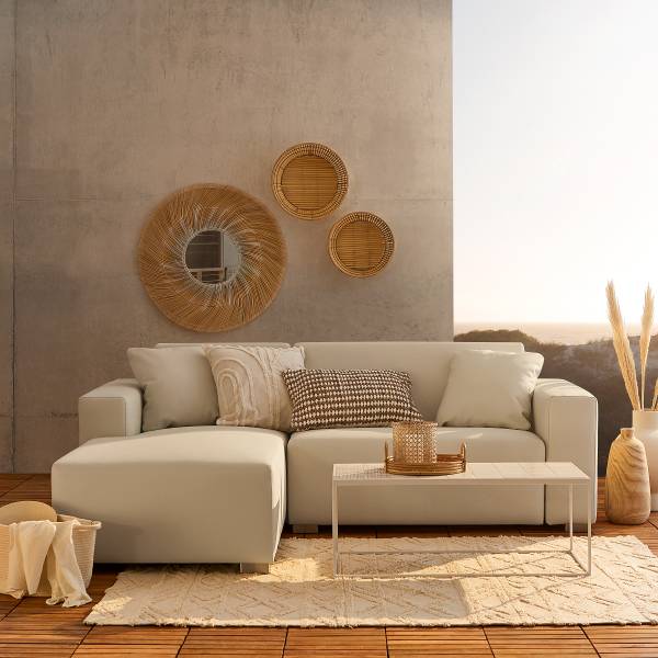 Ensemble de jardin Mapos - 2 éléments Crème