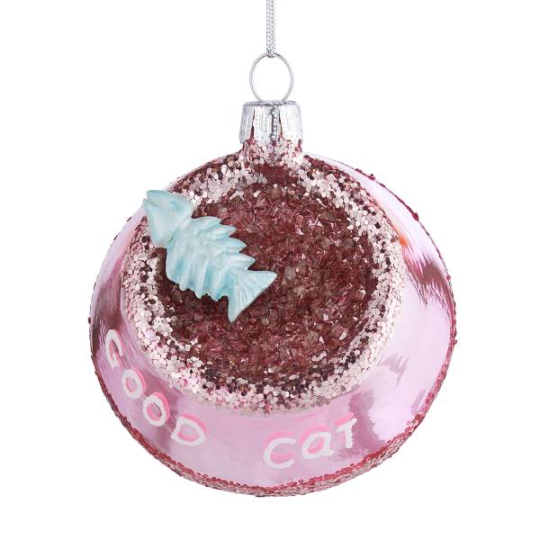 Baumanhänger HANG ON "Good Cat" Glas - Pink