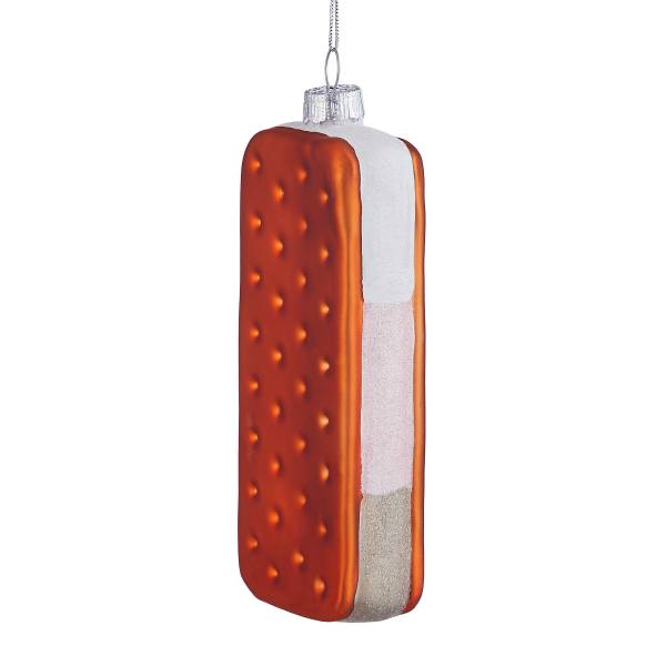 Baumanhänger HANG ON Eis Sandwich Glas - Braun