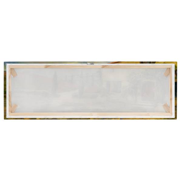 Quadro Toscana Canvas /  Abete massello - Giallo / Multicolore - 90 x 30 cm