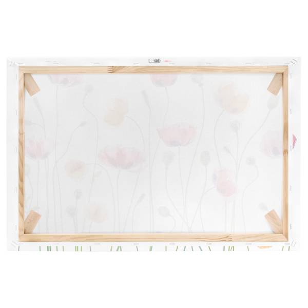 Quadro Party Canvas /  Abete massello - Bianco / Multicolore - 60 x 40 cm