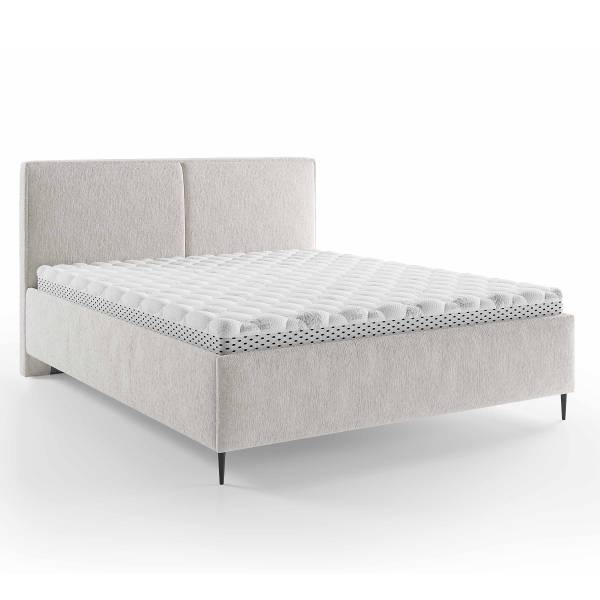 Polsterbett RENVILLE Chenille Pelagia: Beige - 180 x 200cm