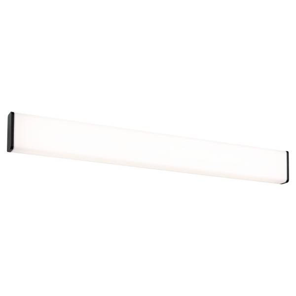 Lampada da bagno a LED Nembus Vetro acrilico / Alluminio - 1 punto luce - Nero