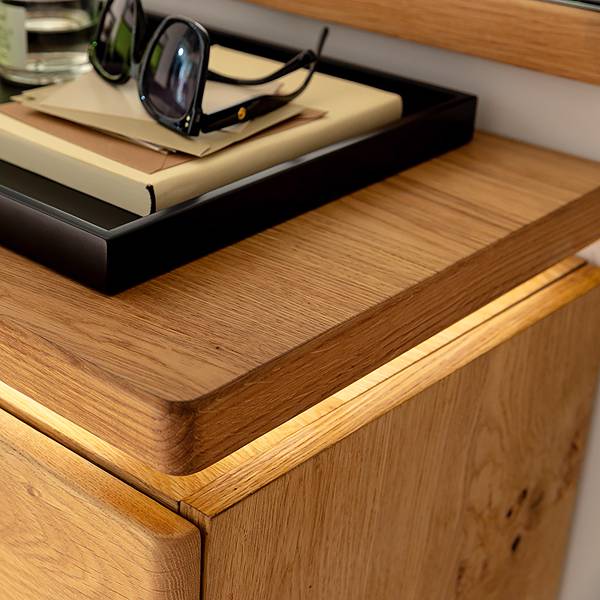 Scarpiera da parete Ellinwood - 75 cm Faggio parz. massello