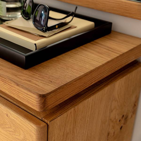 Scarpiera da parete Ellinwood - 75 cm Faggio parz. massello