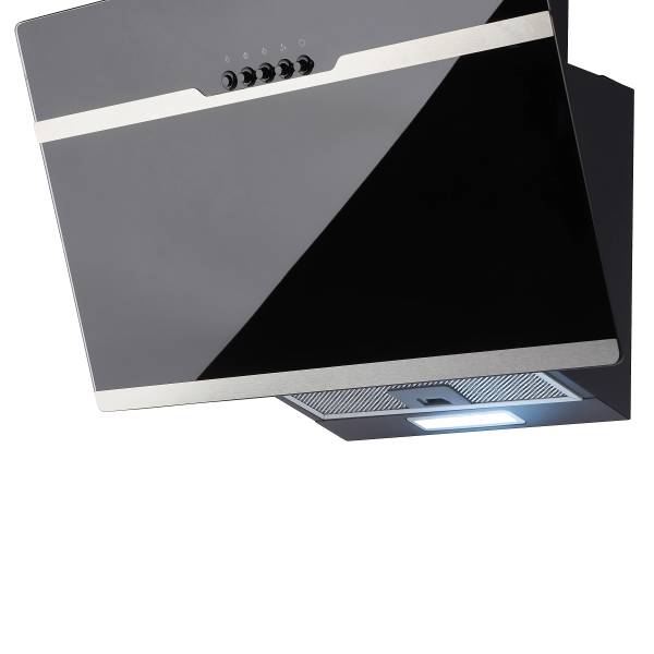 Autarke Küchenzeile EVERNDEN 300 cm Eiche Hell Dekor / Graphit - Mit Elektrogeräten - Ohne Kühlschrank