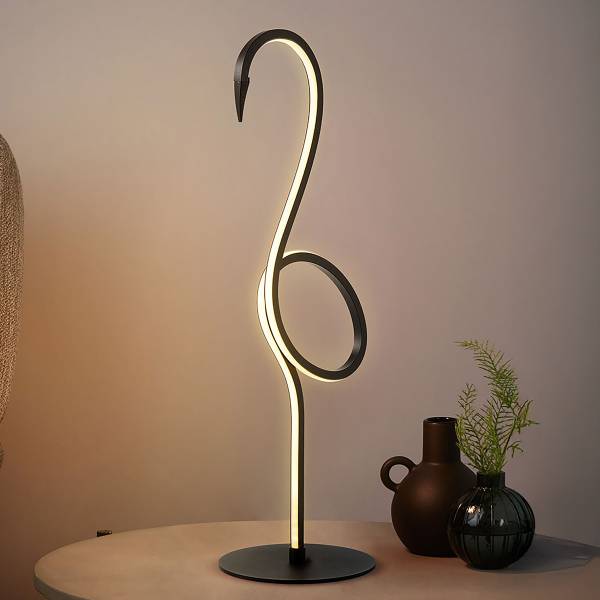 Tafellamp Flamingo zwart