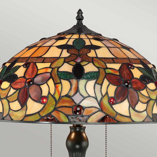Lampada da tavolo Kami Marrone - Acciaio - Vetro colorato - 41 x 58 x 41 cm