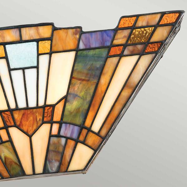 Lampada da parete Ingenlook Marrone - Acciaio - Vetro colorato - 41 x 18 x 14 cm