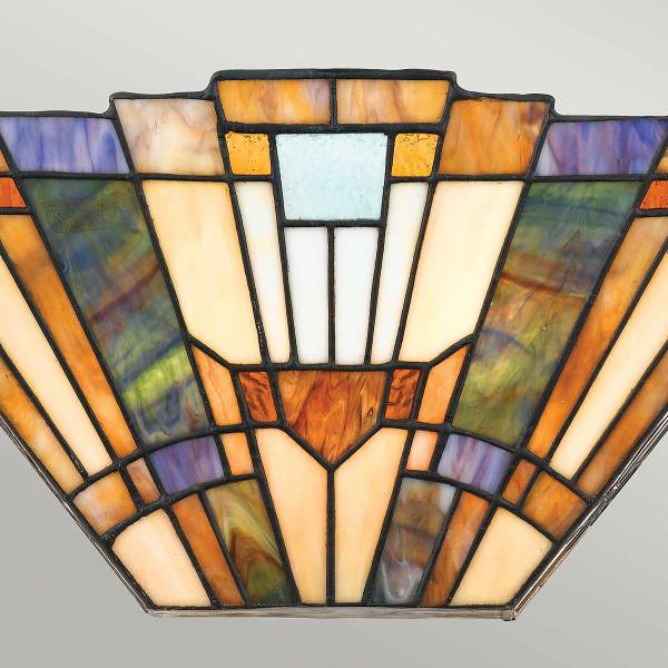 Lampada da parete Ingenlook Marrone - Acciaio - Vetro colorato - 41 x 18 x 14 cm