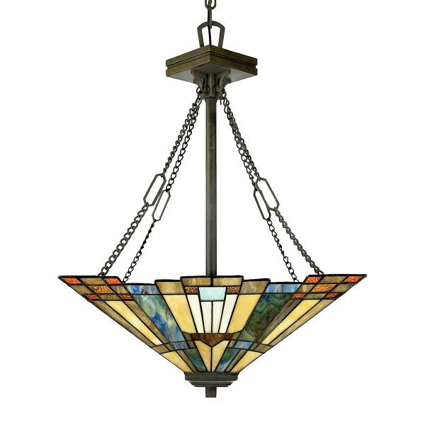 Lampada a sospensione Ingenlook C Marrone - Acciaio - Vetro colorato - 45 x 221 x 45 cm