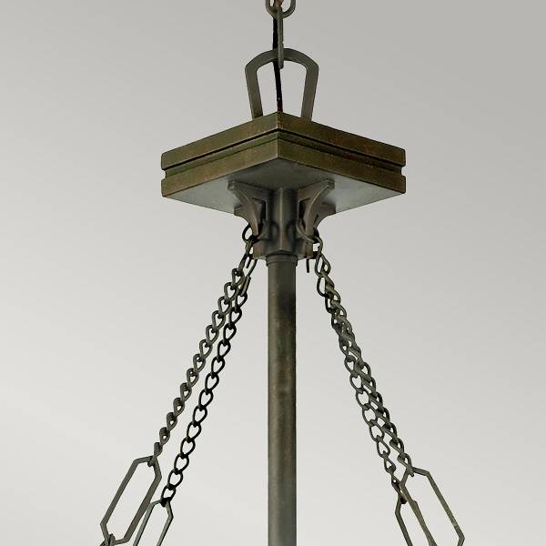 Lampada a sospensione Ingenlook C Marrone - Acciaio - Vetro colorato - 45 x 221 x 45 cm