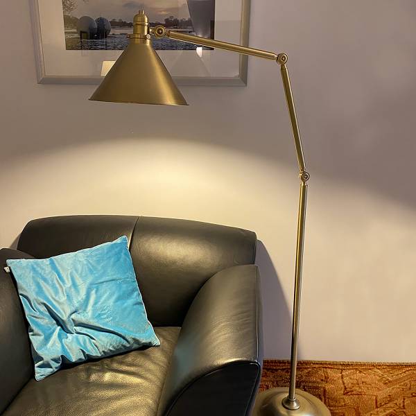 Vloerlamp Provence messing - staal - 34 x 167 x 58 cm