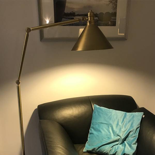 Vloerlamp Provence messing - staal - 34 x 167 x 58 cm