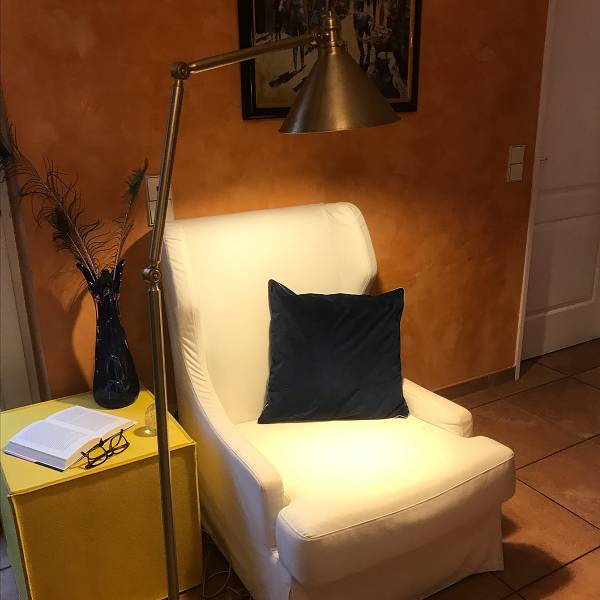 Vloerlamp Provence messing - staal - 34 x 167 x 58 cm