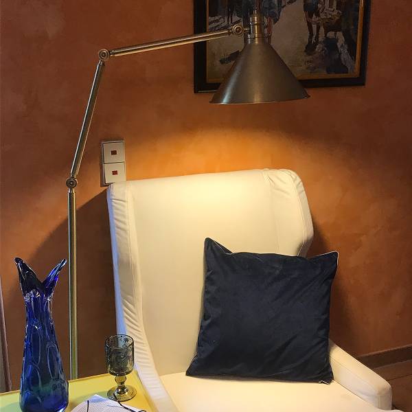 Vloerlamp Provence messing - staal - 34 x 167 x 58 cm