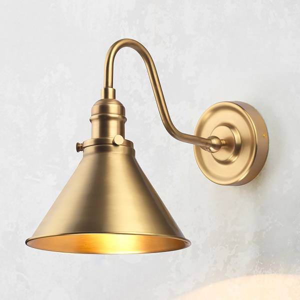 Wandleuchte Provence Stahl - 1-flammig - Messing