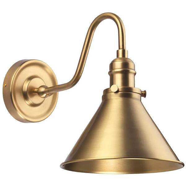 Wandleuchte Provence Stahl - 1-flammig - Messing