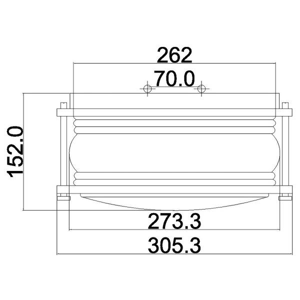 Deckenleuchte Ashland Bay Aluminium / Klarglas - Grau - 1-flammig