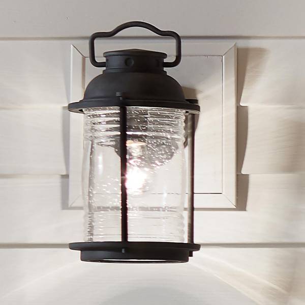 Lampada da parete Ashland Bay Grigio - Alluminio - Vetro trasparente - 19 x 35 x 21 cm