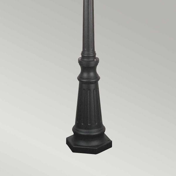 Lampada da esterno Norfolk C Nero - Alluminio fuso - Vetro colorato - 60 x 227 x 60 cm