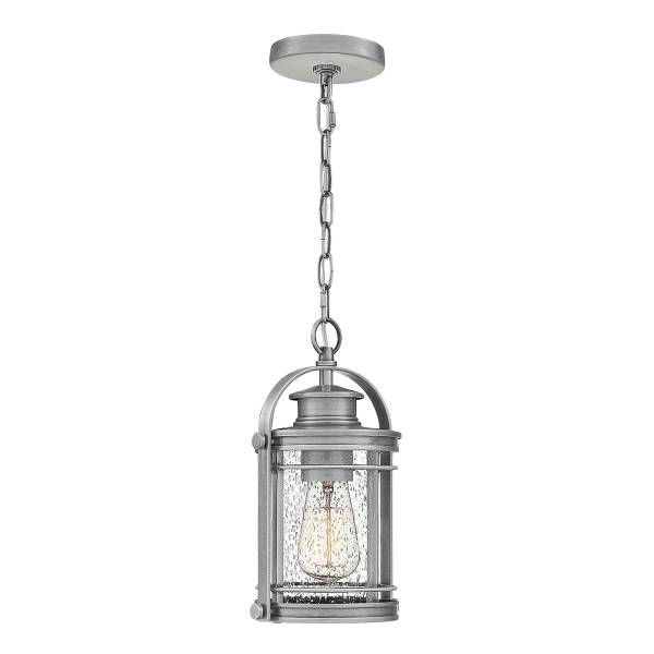 Lampada a sospensione Booker Argento - Alluminio - Acciaio - Vetro trasparente - 16 x 149 x 13 cm