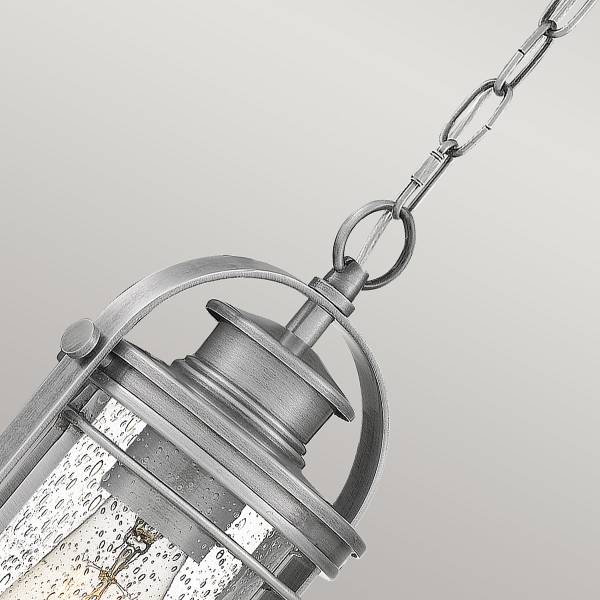 Lampada a sospensione Booker Argento - Alluminio - Acciaio - Vetro trasparente - 16 x 149 x 13 cm