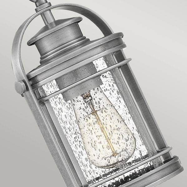 Lampada a sospensione Booker Argento - Alluminio - Acciaio - Vetro trasparente - 16 x 149 x 13 cm