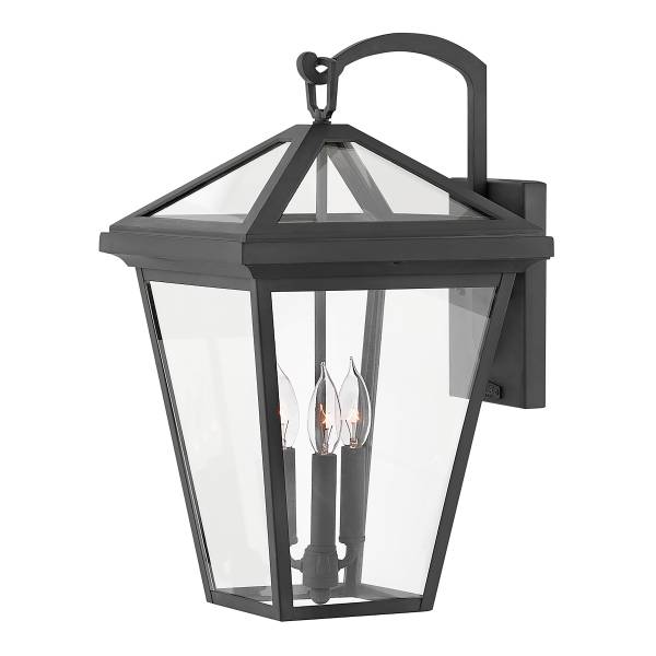Lampada da parete Alford Place A Nero - Alluminio - Vetro trasparente - 31 x 54 x 34 cm