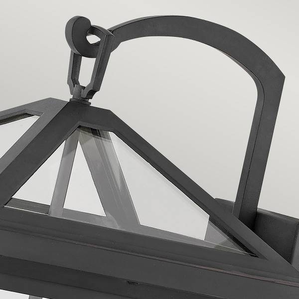 Lampada da parete Alford Place A Nero - Alluminio - Vetro trasparente - 31 x 54 x 34 cm