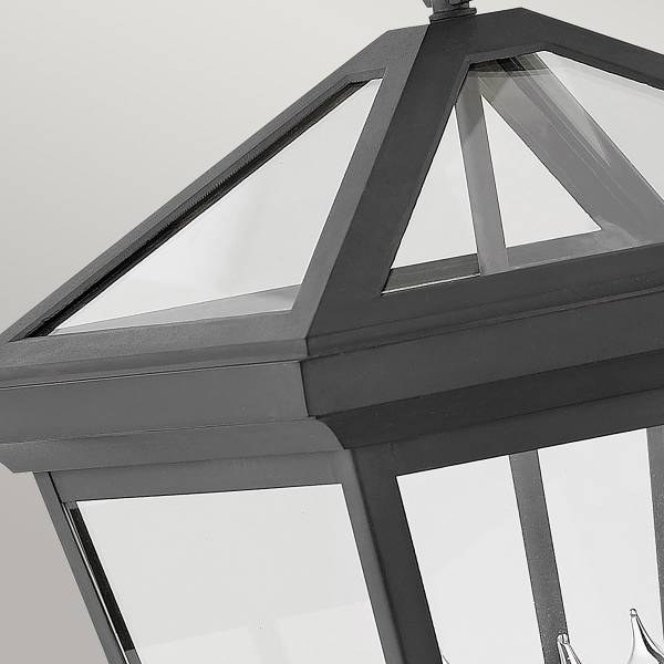 Lampada da parete Alford Place A Nero - Alluminio - Vetro trasparente - 31 x 54 x 34 cm