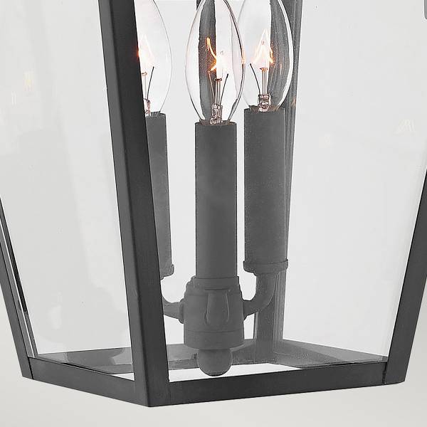 Lampada da parete Alford Place A Nero - Alluminio - Vetro trasparente - 31 x 54 x 34 cm
