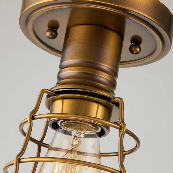Plafonnier Mixon Acier - Laiton