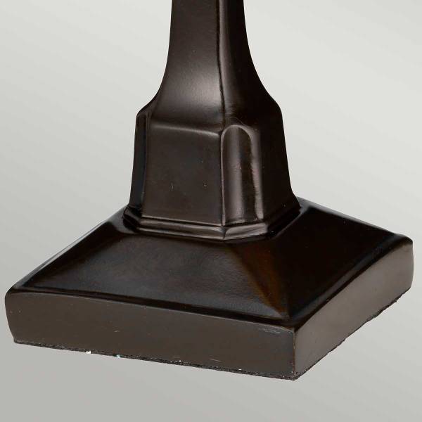 Lampada da tavolo Holmes Marrone - Acciaio - Vetro colorato - 13 x 31 x 13 cm