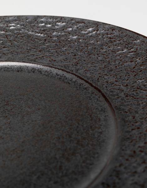 Teller Cosmos 4-teilig Typ A Schwarz - Steingut - 27 x 2.9 x 27 cm