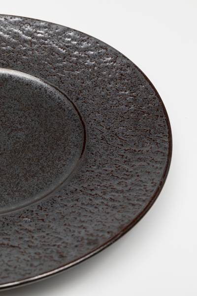 Teller Cosmos 4-teilig Typ A Schwarz - Steingut - 27 x 2.9 x 27 cm