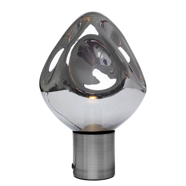 Tischleuchte Supernova Silber - Stahl - Farbglas - 25 x 38 x 25 cm