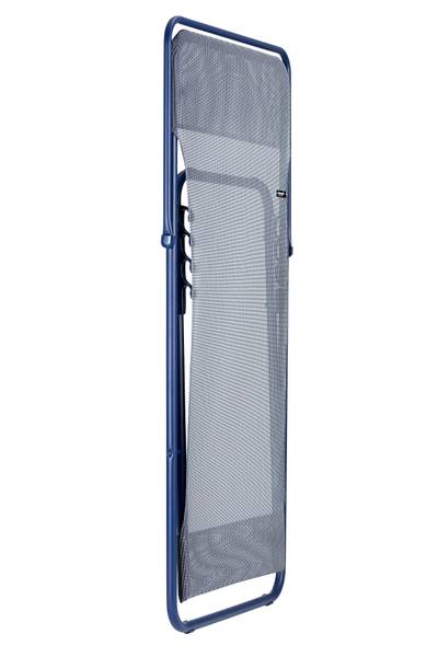 Liegestuhl Transat mit Klappfunktion Blau - Stahl - 62 x 82 x 77 cm