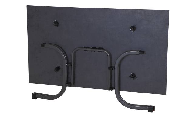 Klapptisch Sola Schwarz - Stahl - 90 x 70 x 160 cm
