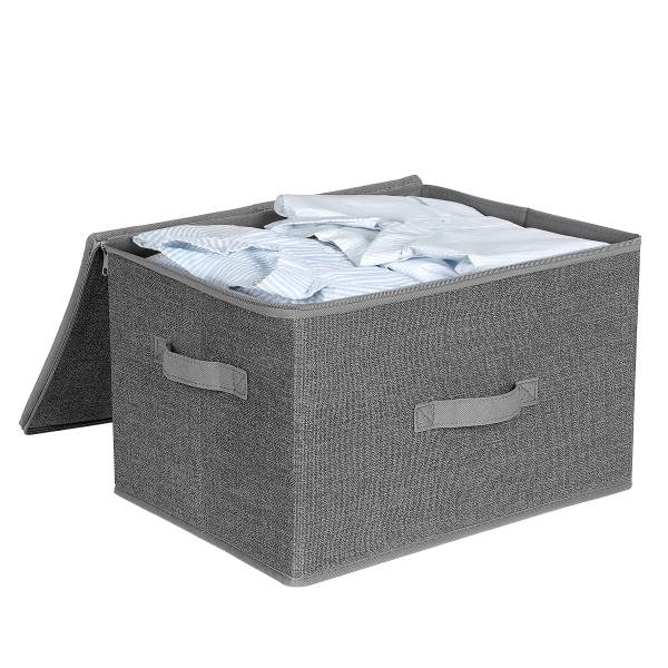 Aufbewahrungsbox Rulls 3er-Set Grau - Mischgewebe - 40 x 25 x 30 cm