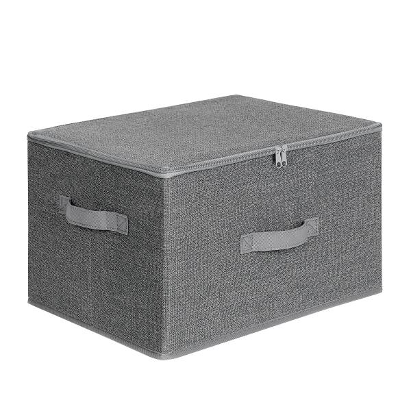 Aufbewahrungsbox Rulls 3er-Set Grau - Mischgewebe - 40 x 25 x 30 cm