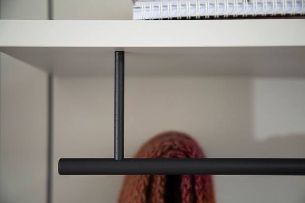 Garderobenpaneel Munzu - 90 cm Weiß / Eiche Viking Dekor