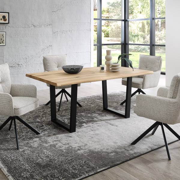 Tavolo da pranzo legno massello KANTARA Larghezza: 180 cm