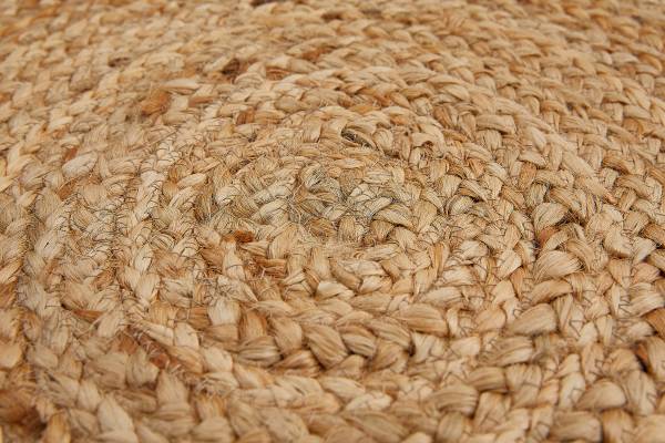 Vloerkleed Mamda I jute - natuur - Diameter: 60 cm