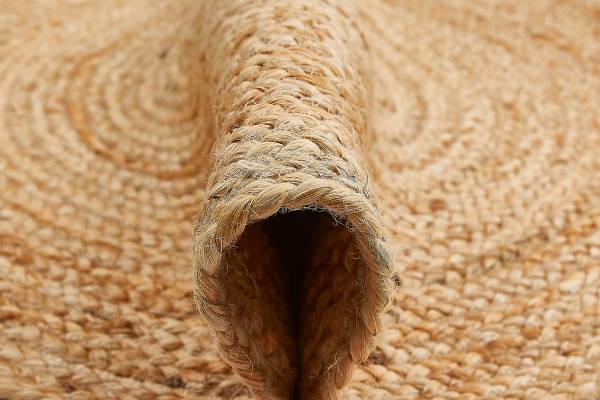 Vloerkleed Mamda I jute - natuur - Diameter: 60 cm