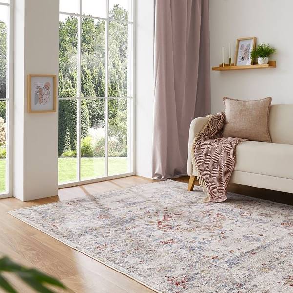 Kurzflorteppich Rocco Webstoff - Blau - 200 x 310 cm