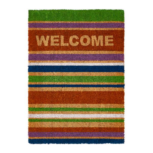 Fußmatte Kokos Welcome Beige - Kokosfasern - 40 x 1.5 x 60 cm